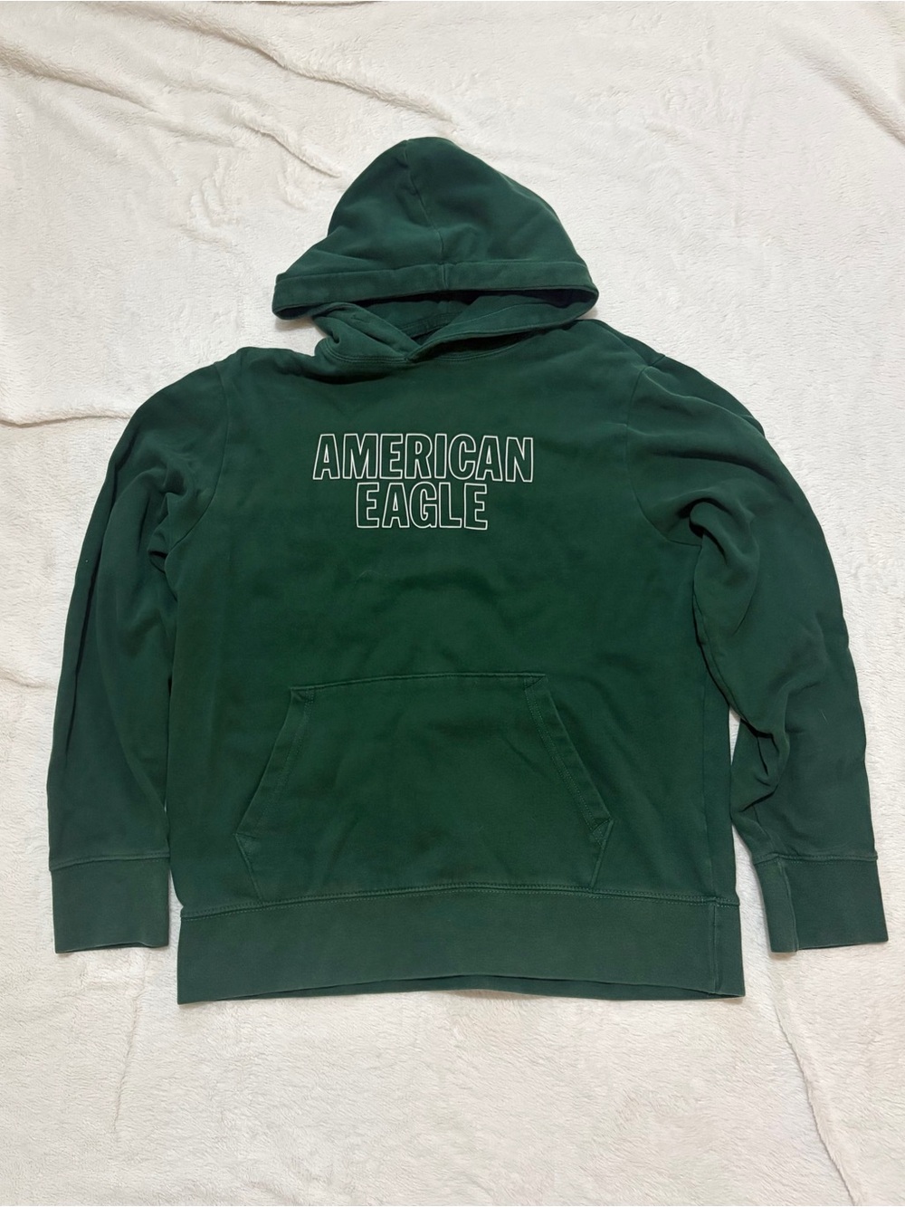 American Eagle Outfitters Dark Green Pullover Hoodie